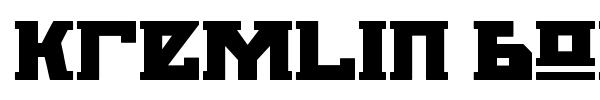 Kremlin Bolshevik font preview